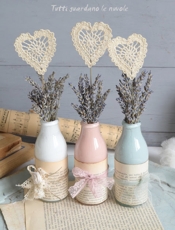 Tutti guardano le nuvole Crochet Heart Decoration